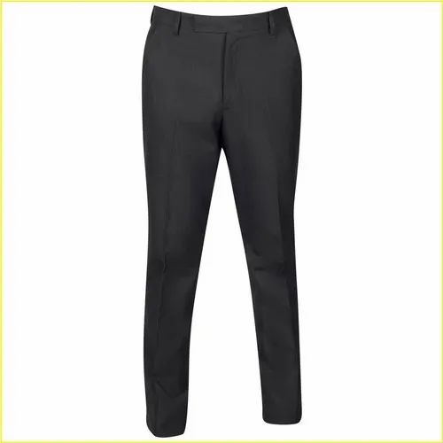 Polyester Viscose Blended Mens Black Formal Trouser