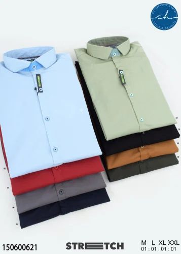 Men Plain Shirt, Cotton