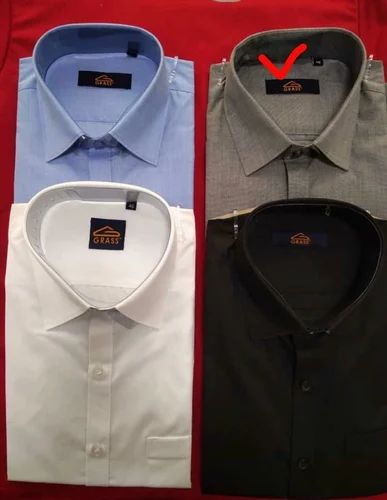 Poly Cotton Formal F/s Shirt, Plain, Casual Wear