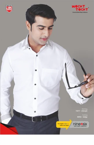 Men White Shirts, Plain
