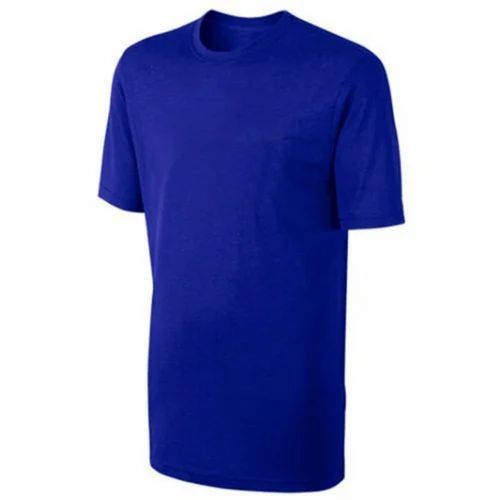 Half sleeves Knit Fabric Men Knitted T-shirt, Round Neck