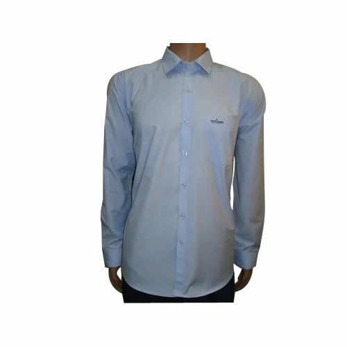 Mens Formal Plain Shirt, Regular Fit, Cotton Blend