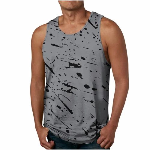 Round Neck Men Tank Top, GSM: 160 GSM