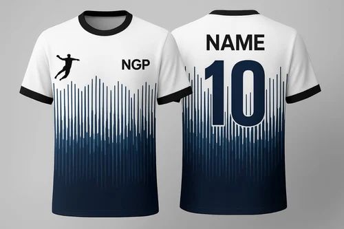 Black Digital Printed Mens Tshirts, Round Neck