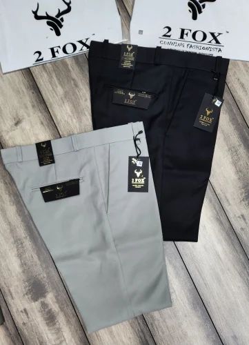 Premium TR Oxford Lycra Black Mens Formal pants, Size: 30