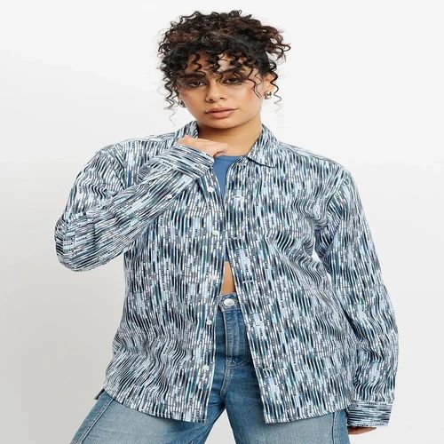 Casual women Printed shirt, Cotton
