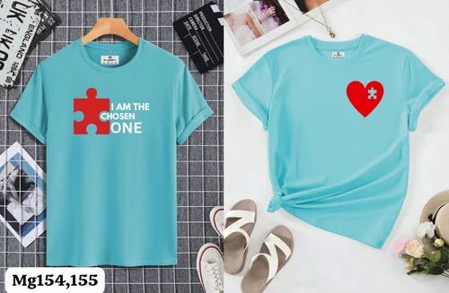 Couple Round Neck T Shirt