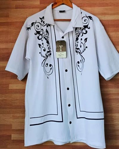 Printed Twill Cotton Men's Polo Shirts