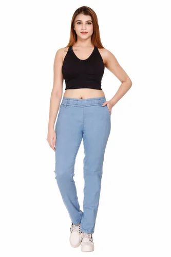 Girls Denim Joggers Jeans