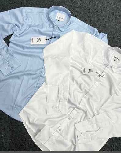 Men plain satin shirts