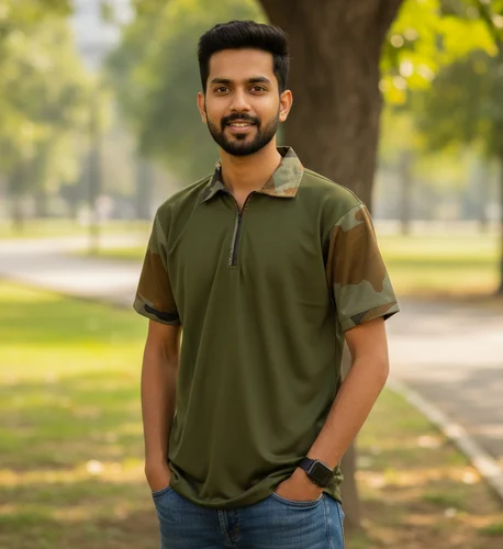 Half Sleeves Unisex Camouflage 160 GSM T Shirts
