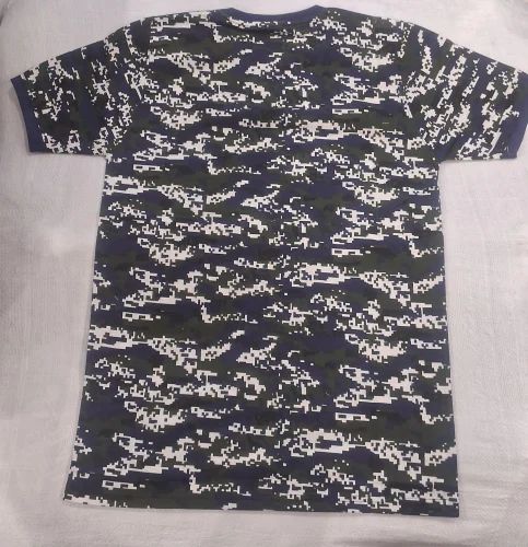 Half Sleeves Unisex Indian Navy combat camouflage T Shirts