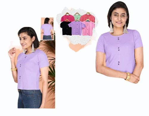 Casual Wear Ladies Trendy Full Sleeve T Shirt
