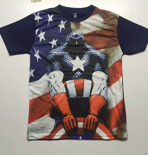 Casual Wear Polyster 3D T-Shirts