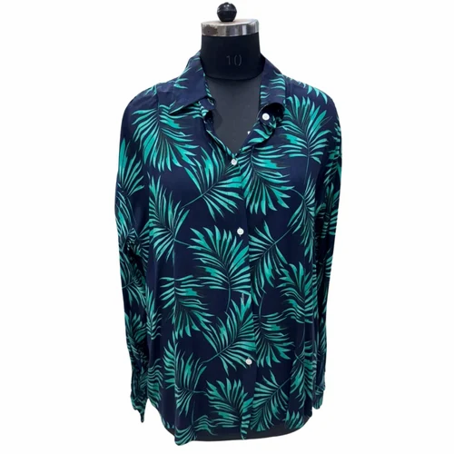 Rayon Cotton Printed Men Reyon Print Shirt