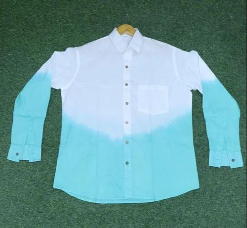 Tie & dye cotton men's shirt, Casual, Full Sleeves