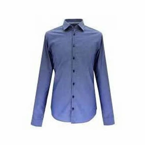 Cotton Collar Neck Mens Plain Shirt