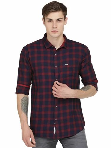 Medium Checks COTTON CHECK SHIRT, Casual, Full Sleeves
