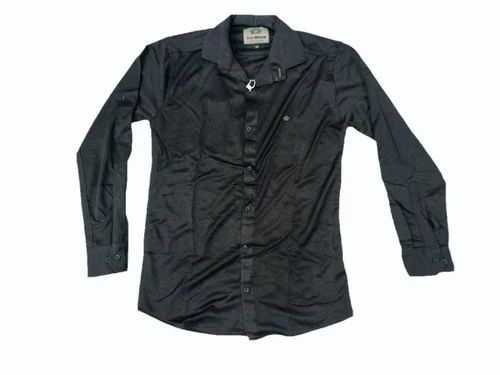 Gents lycra Shirt, Plain, Full Sleeves