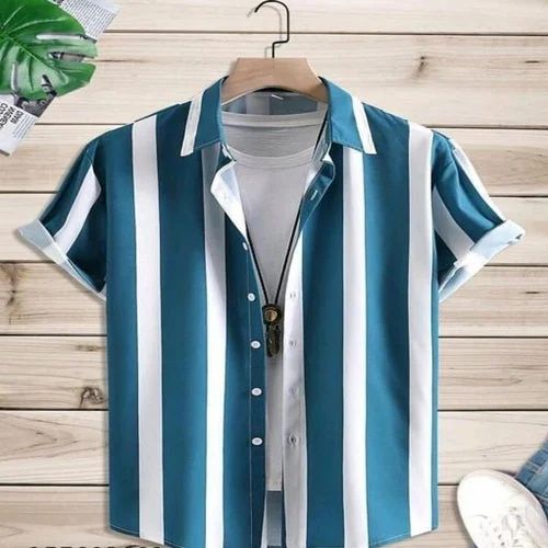 Men Casual Shirt, Stripes