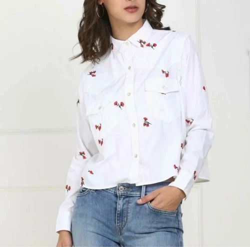 Women Export Surplus Branded Ladies Shirt, Cotton