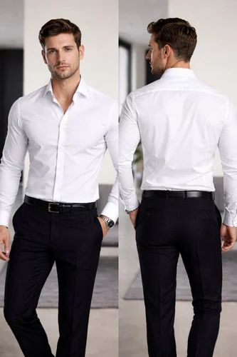White Shirts And Black Pants, Full Sleeves