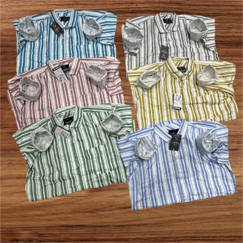 Cotton Men's Striped Shirt
