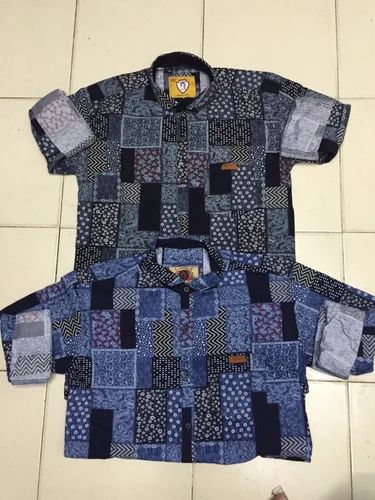 Check Men Cotton Shirts, Casual, Half Sleeves