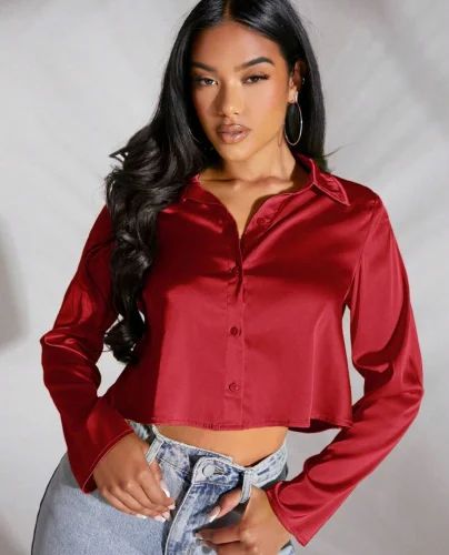 Satin Long Sleeve and Short Shirts