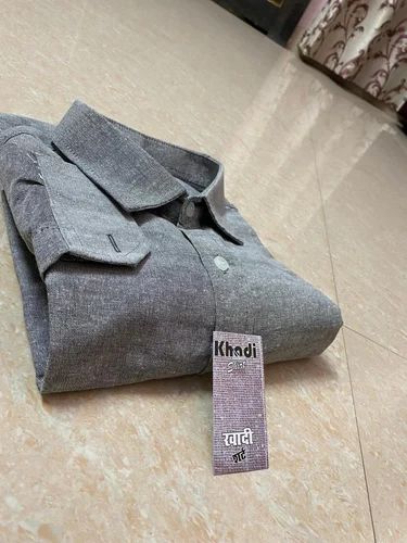 140 GSM Mens Plain Khadi Shirt