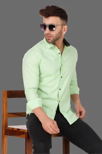 Mens Cotton Silk Shirt
