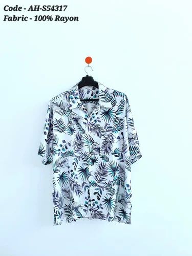 Printed Hawaiian Print Rayon Shirts