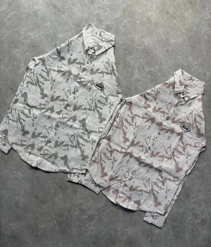 Printed China Jacquard Men Shirt, Full sleeves