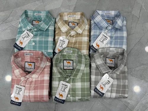 Casual Printed Men Cotton Flannel Shirt