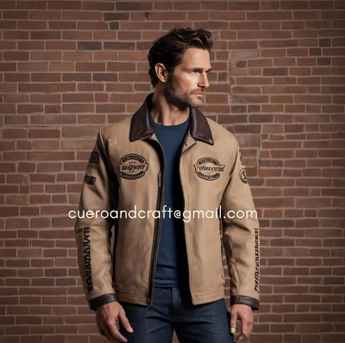 Brown Men's Suede Leather Jacket