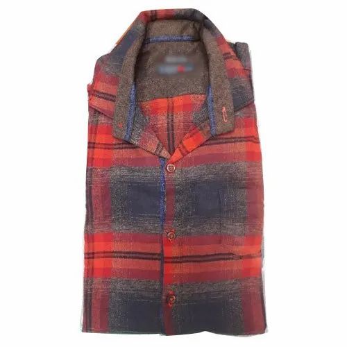 Full Sleeve Mens Printed Winter Shirt