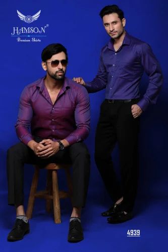 MENS POPLIN COTTON PRINTED SHIRTS, Full Sleeves