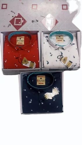 Men Poplin Laffer Printed Shirt