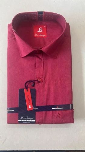 Cotton Mens Plain Wrinkle Free Shirt, Casual