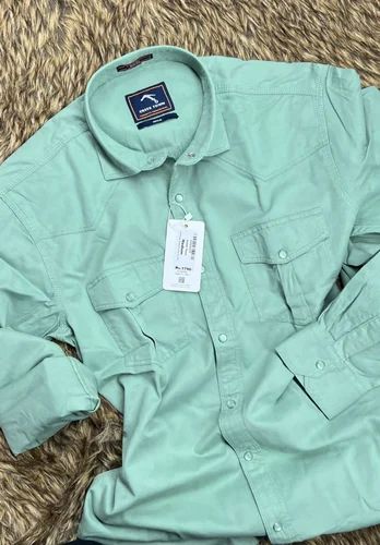 Casual Men Plain Shirt, Full Sleeves
