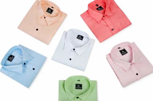Plain Men Shirts, Cotton, Full Sleeve