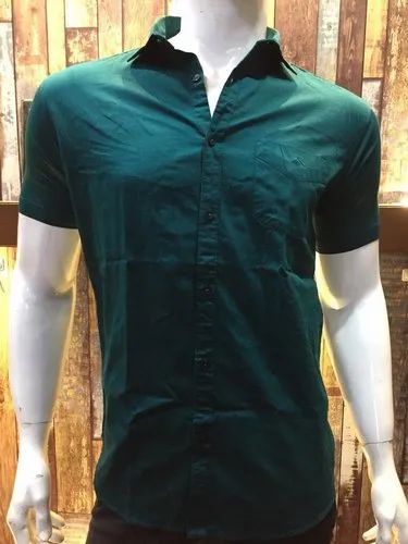 Satin Plain Men Dress Shirt, Full or Long Sleeves, Casual Wear
