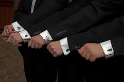 Luxury Gemstone Cufflinks Shirt