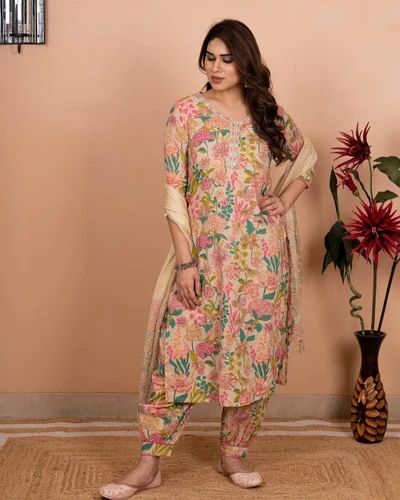 Cotton Ladies Punjabi Suit