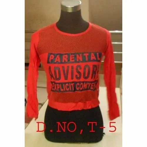 Casual Wear Ladies Full Sleeve T-Shirt