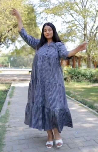 Anarkali Ladies Designer Suits, Printed, Cotton