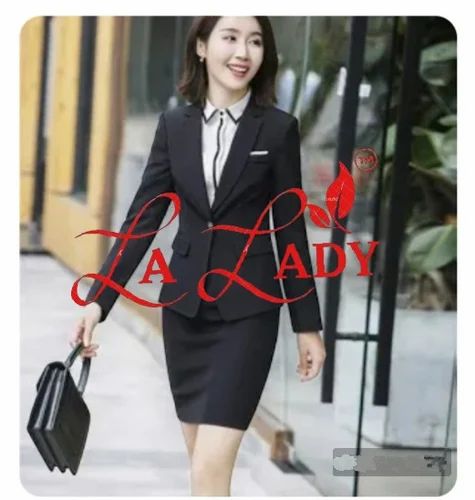 Polyester Women Blazer With Skirt Suit