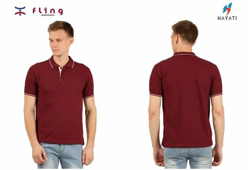 Half Sleeve Ladies Plain Polo T Shirt