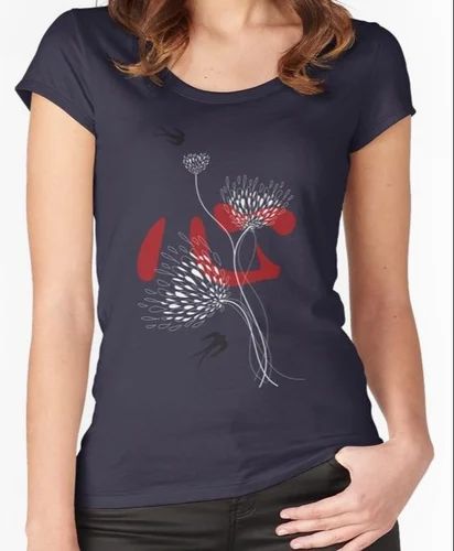 Half Sleeve Ladies Corporate T Shirt, Daily Wear