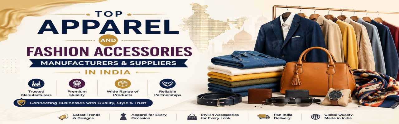 Top Apparel and Fashion Accessories Manufacturers & Suppliers in India